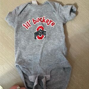 Ohio State Lil' Buckeye Gray Onesie